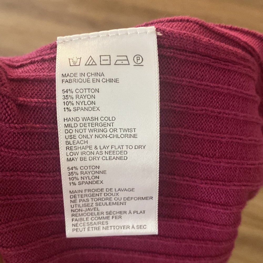 NWT free people intimately free size S sweater knit magenta pull on pencil skirt - Picture 8 of 9